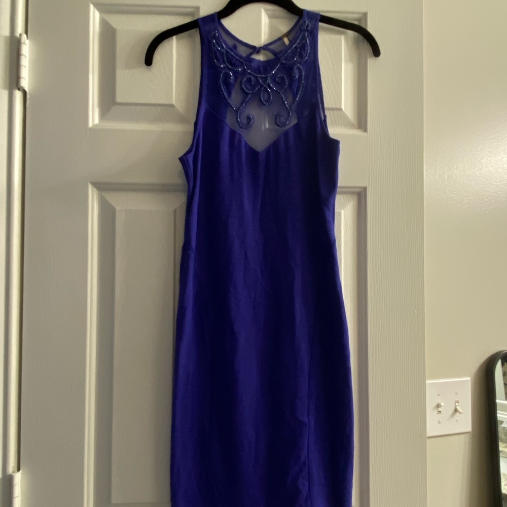 Free People Mini Purple Fitted Dress